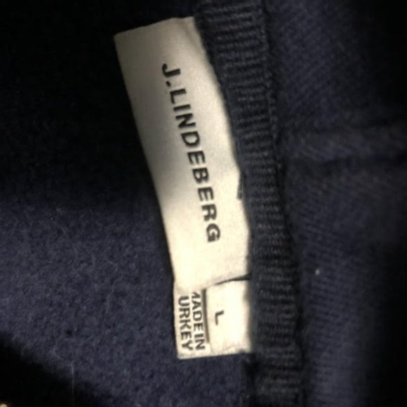 MENS J LINDEBERG STOCKHOLM SWEDEN LUXE ICONIC ZIP UP LOGO HOODIE - Picture 4 of 6